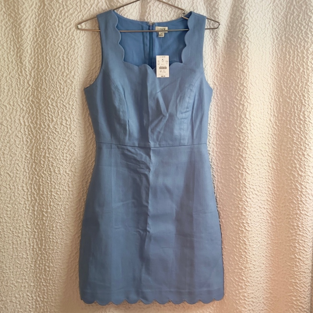 NWT J. Crew Scalloped Dress